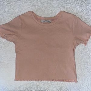 Pink Lettuce Hem Top